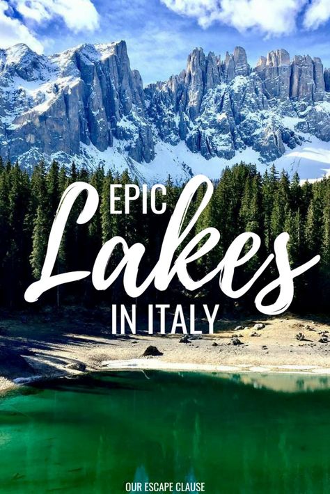 The Most Beautiful Lakes in Italy: #lakes #outdoors #getoutside #travel #italy Lakes In Italy, Places To Go In Italy, Italy In June, Vacation Italy, Travelling Europe, Interesting Photography, Garden Interior, Hiking Europe, Italy Itinerary