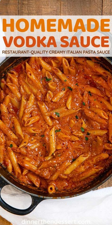 Homemade Vodka, Homemade Vodka Sauce, Vodka Sauce Recipe, Sauce Spaghetti, Vodka Pasta, Pasta Sauce Homemade, Homemade Spaghetti Sauce, Vodka Sauce, Pasta Dinners