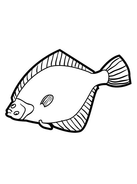 Flounder - Lol Coloring Pages Flounder Drawing Easy, Ariel And Flounder Tattoo, Flounder Painting, Flounder Watercolor, Lol Coloring Pages, Flounder Fishing, Lol Coloring, Brand Identity, Fishing