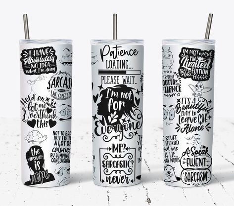 Tumbler Cups Ideas Sublimation, Black Tumbler Ideas Vinyl, Funny Tumbler Cups Quotes, Tumbler Quote Ideas, Funny Tumbler Ideas, Tumbler Prints, Rainbow Lips, Menue Design, Sarcastic Sayings