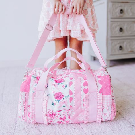 From patchworks and florals to pretty pink check, we’ve got the perfect duffle bag for all your girls! ⁠On sale now for a limited time!⁠ ⁠ sweethoneyclothing.com/collections/kids-duffle-bags Flower Patch, Man Swimming, Airlines, Pretty In Pink, Zipper Pocket, Duffle Bag, Carry On, Shoulder Strap, Handles