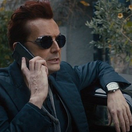 Good Omens Season 2, Good Omens Crowley, Crowley Good Omens, Baby Grill, Highest Version, Pfp Profile, David Tennant Doctor Who, Prodigal Son, Icons Pfp