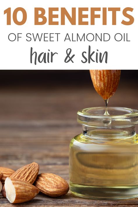 Sweet Almond Oil Benefits, Benefits Of Almond Oil, Almond Oil For Skin, Almond Oil Hair, Almond Oil Uses, Carrier Oils For Skin, Almond Oil Benefits, Health Benefits Of Almonds, Almond Benefits