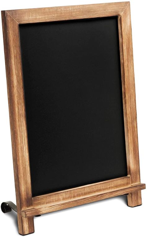 Amazon.com: Rustic Torched Tabletop Chalkboard Sign / Hanging Magnetic Wall Chalkboard / Small Countertop Chalkboard Easel / Kitchen Countertop Memo Board / 12" x 17" in. Weddings, Birthdays, Baby Announcements : Office Products Wall Chalkboard, Chalkboard Stand, Chalkboard Easel, Torch Wood, Vintage Wedding Table, Graduation Party Planning, Liquid Chalk Markers, Magnetic Chalkboard, Signing Table Wedding