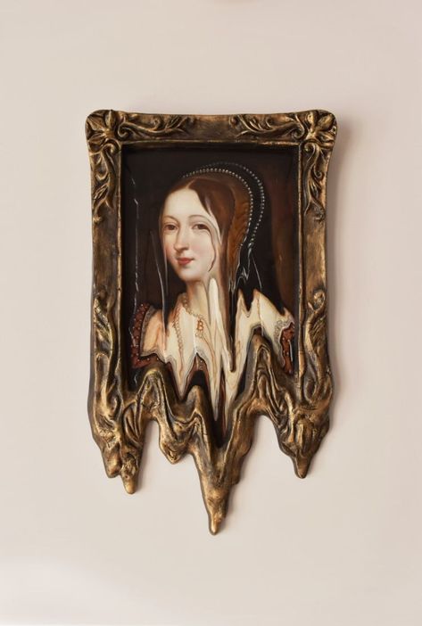 Dark, Mysterious Paintings Appear to Melt Into Their Frames Mysterious Paintings, Room Diys, Dark Mysterious, Dark And Mysterious, Anne Boleyn, Paintings Art, Gcse Art, Dark Light, Learn Art