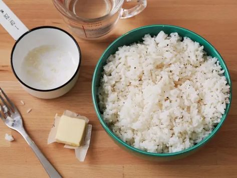 Perfect Microwave Rice Microwave Rice Recipes, Rice Recipe Ideas, Rice In Microwave, Baked Brown Rice, Rice In The Microwave, Microwave Rice, Coconut Rice Recipe, Brown Rice Recipes, Emeril Lagasse