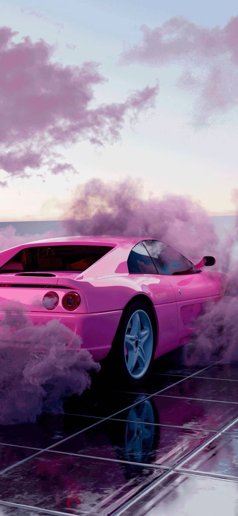 Pink Car Background, Pink Car Wallpaper Iphone, Pink Car Aesthetic Wallpaper, Pink Cars Wallpaper, Pink Gtr, Pink Car Wallpaper, Pink Lamborghini Wallpaper, Bmw Rose, Gtr Drawing