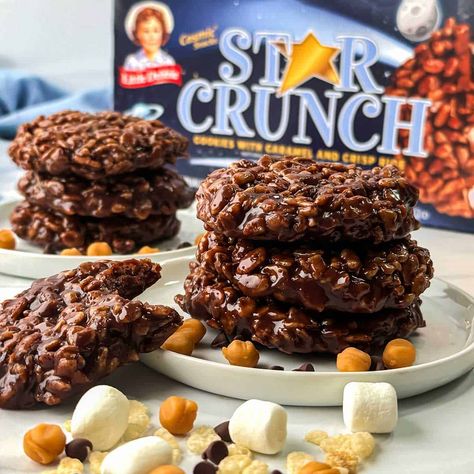 No-Bake Star Crunch Cookies: Better Than the Original Recipe With Rice Krispies, Star Crunch Recipe, Homemade Star Crunch, Star Crunch Cookies, Homemade Waffle Cones, Star Crunch, Recipe With Rice, Homemade Waffle, Rice Krispies Recipe