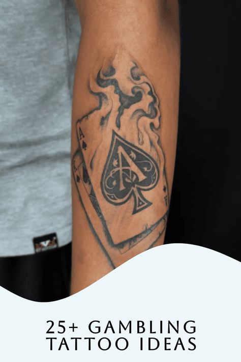 Blackjack Tattoo Ideas, Wild Card Tattoo Ideas, Dice Tattoo Men, Poker Cards Tattoo Design, Royal Flush Tattoo, Dice Tattoo Design, Poker Chips Tattoo, Lifes A Gamble Tattoo, Gambling Tattoo Ideas