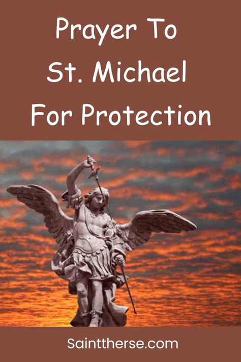 Prayer To St. Michael For Protection 🛡️✝️ Prayer To Archangel Michael, Prayer To St Michael Archangel, St Michael Prayer For Protection, Saint Michael Prayer, St Michael Prayer, Saint Michael The Archangel, Archangel Prayers, St Michael The Archangel, Michael The Archangel