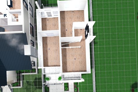 Bloxburg House Layout, Bloxburg Designs, Bloxburg Decor, Bloxburg Homes, Roblox House, Two Story House Design, Bloxburg Houses, Bloxburg Builds, Sims Builds