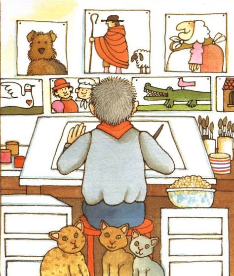 Tomie dePaola. THE ART LESSON by Tomie dePaola. Tomie Depaola, Storybook Art, Picture Books Illustration, Book Author, Story Board, Art Lesson, Childrens Illustrations, Book Themes, Children's Book Illustration