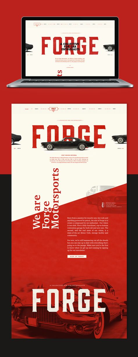 Forge Cool Web Design, Vintage Web Design, Banner Web Design, Design De Configuration, Mise En Page Web, Web And App Design, 브로셔 디자인, Best Website Design, Graphisches Design