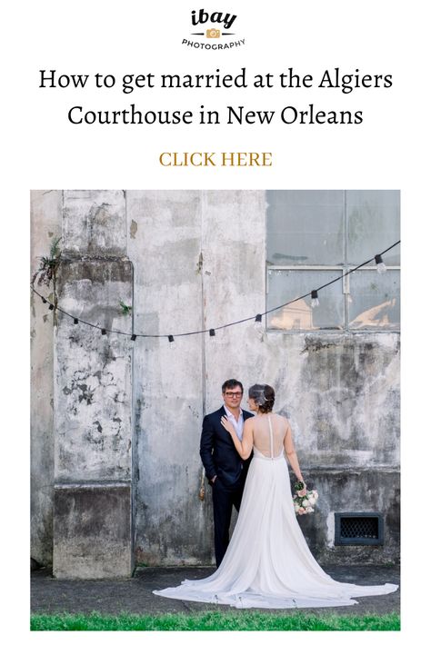 The Algiers Courthouse is one of the most quaint and picturesque locations to get married in New Orleans. It is considered a focal point of the city and for good reason! This stunning location features large pillars that frame the entrance, a quaint balcony and a rich history. Click below to see this majestic location. Algiers Courthouse Wedding, New Orleans elopement, New Orleans wedding, where to elope, destination wedding ideas, New Orleans Courthouse Wedding, Elope Destination, Wedding New Orleans, New Orleans Elopement, How To Get Married, Where To Elope, Destination Wedding Ideas, Wedding Inside, Elopement Ceremony