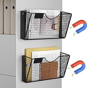 Cubicle Organization, Magazine Basket, Hanging File Organizer, Magnetic Organizer, File Folder Organization, Wall File, Magnetic Paper, File Organizer, File Holder