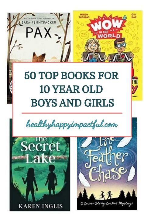 50 top books for 10-year-old boys and girls displayed with covers of four books. Books For Kids 10-12, Book Series For Boys, Read Aloud Chapter Books, Books For Girls, The Graveyard Book, Elementary Books, Trending Books, National Book Award, Award Winning Books