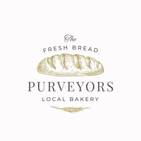 Bread Branding, Bread Logo, Bread Icon, Bakery Branding, Logo Sketches, Sandwich Shop, Beautiful Logos Design, Luxury Logo Design, Bakery Logo