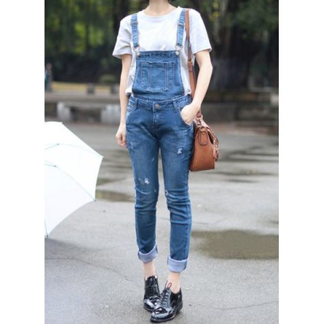 Casual Style Pockets Hole Buttons Demin Women's Jumpsuit Mom Daughter Outfits, Apple Bottom Jeans, Rompers Dressy, Vintage Jumpsuit, Jumpsuit Dressy, Quirky Fashion, Jumpsuit Outfit, Clothes Pictures, Estilo Casual