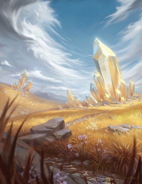 Fantasy Locations, Mtg Art, Fantasy Background, Landscape Concept, Fantasy Worlds, Fantasy City, Fantasy Setting, Fantasy Places, Landscape Scenery