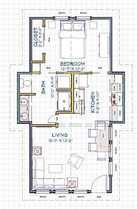 Small Space Layout Floor Plans, Tiny House Floor Plans 600 Sq Ft, Small Japanese House Layout, Tony Home Floor Plan, Tiny Home Plans Under 500 Sq Ft, Tiny Home Design Floor Plans, Tiny Homes Floor Plans, One Room House Plans, Tiny Cottage Floor Plans