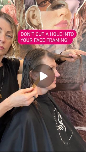 Sonna Jean Brado | Have you cut a hole into a clients face framing? 🙋🏼‍♀️
Keep these 3 things in mind to prevent it from happening! | Instagram