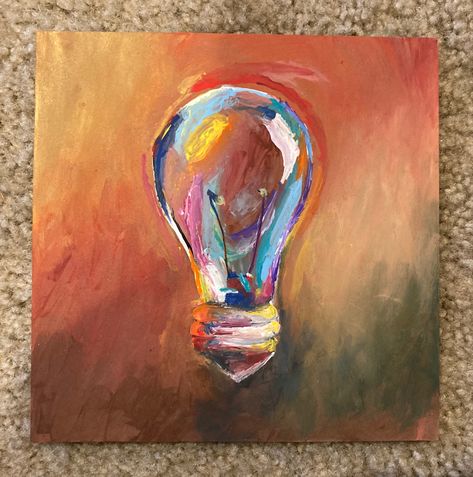 Lightbulb Painting, Painted Light Bulbs, Different Forms Of Art, Being An Artist, Forms Of Art, Art Forms, An Artist, The Soul, Light Bulb