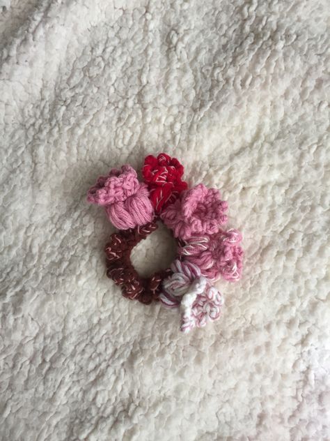 Flower Scrunchie, Scrunchies, Crochet Flowers, Crochet, Flowers