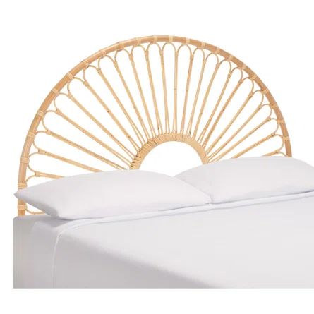 Open Frame Headboard, Rattan Headboard, Arched Headboard, Caned Headboard, Sun Setting, Contemporary Bedroom Decor, Nightstand Storage, Natural Wood Finish, New Beds