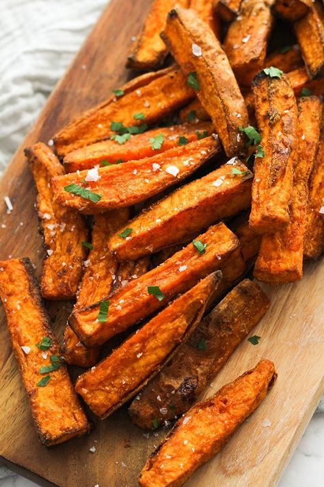 Sweet Potato Chips In Air Fryer, Sweet Potato Wedges Air Fryer, Sweet Potato Air Fryer Recipes, Sweet Potato Chips Air Fryer, Brussel Sprouts And Sweet Potato Recipe, Potato Wedges In Air Fryer, Wedges In Air Fryer, Sweet Potato Air Fryer, Air Fryer Sweet Potato Wedges