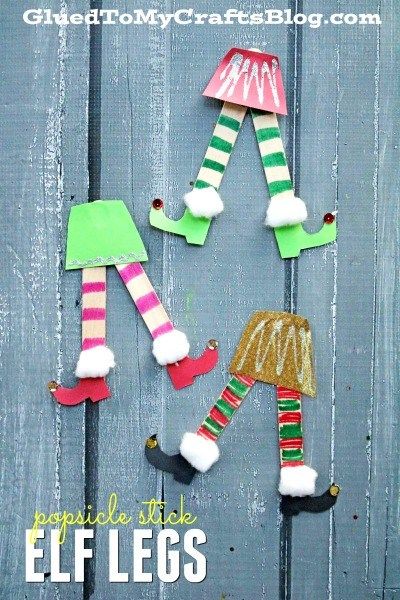 Eyfs Planning, Elf Legs, Classroom Christmas, Diy Popsicle, Friend Crafts, Christmas Arts And Crafts, Stick Crafts, Craft Kids, Room Mom