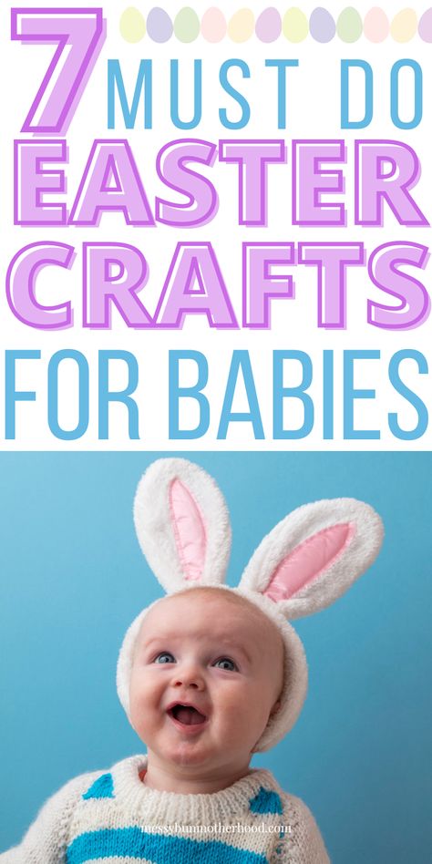 Easter Crafts for Babies Infant Easter Activities, Easter Crafts For Infants, Easter Crafts For Babies, Baby Fall Crafts, Baby Easter Crafts, Crafts For Infants, Crafts For Babies, Easter Handprint Crafts, Baby Footprint Crafts