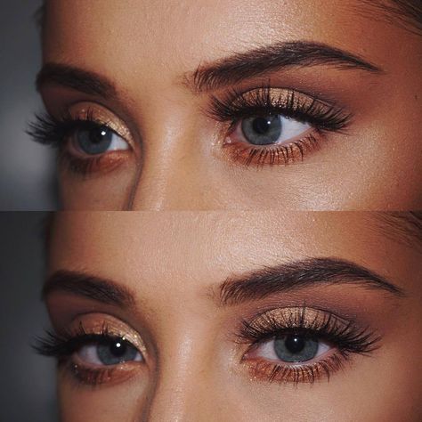 Pinterest: jjordynbush ✨ Rose Gold Eyeshadow, Tanned Makeup, Eyelash Lift, Beauty Make-up, Makijaż Smokey Eye, Natural Eyebrows, Makeup Hacks, Long Lashes, Makeup Goals