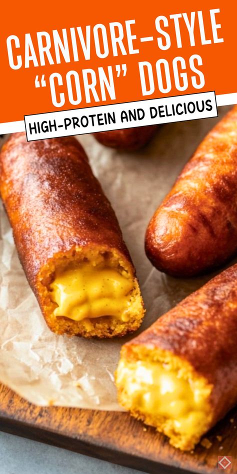 Looking for a carnivore-friendly snack idea? These low-carb “corn” dogs deliver big on flavor without any of the carbs. Easy to prepare and packed with protein, they’re a tasty treat for any time of day. Save this pin to make a fun, satisfying snack at home! Carnivore Corn Dogs, Carnivore Diet Recipes Easy Dinner, Keto Vs Carnivore, Conivore Diet Meals, Carnavoir Diet Recipe, How To Start Carnivore Diet, Cheap Carnivore Meals, Carnivore Diet Sides, Carnivore Snacks On The Go