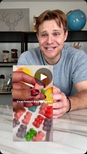 31K views · 224 reactions | Frozen Gummy Bears?! | Timthetankofficial Fun Recipes For Kids, Gummy Bear, Kids Snacks, School Lunch, Gummy Bears, Candy Recipes, In Water, Christmas Ideas, Christmas Party