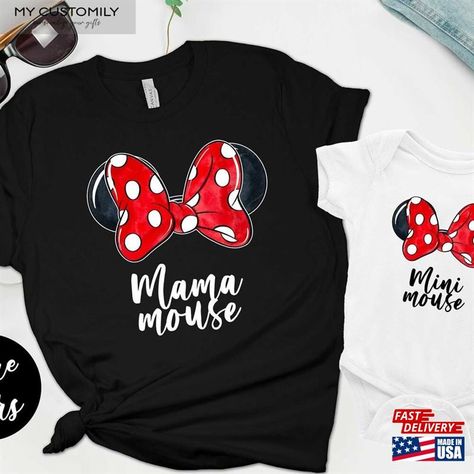 Mama Mouse And Mini Matching Shirts Me Mommy T-Shirt Sweatshirt Check more at https://mycustomily.com/product/mama-mouse-and-mini-matching-shirts-me-mommy-t-shirt-sweatshirt/ Matching Shirts, Sweatshirts, T Shirt