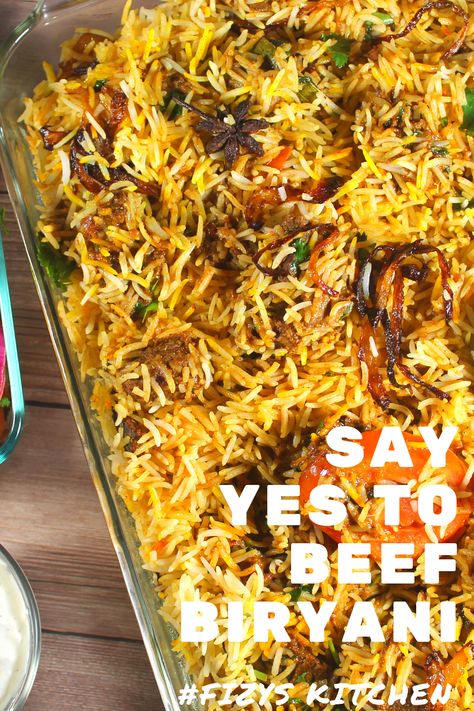 Byriani Recipe, Rice Leftovers, Biryani Recipe Video, Beef Biryani Recipe, Easy Biryani Recipe, Rice Alternatives, Beef Biryani, Rice Brands, Biryani Rice