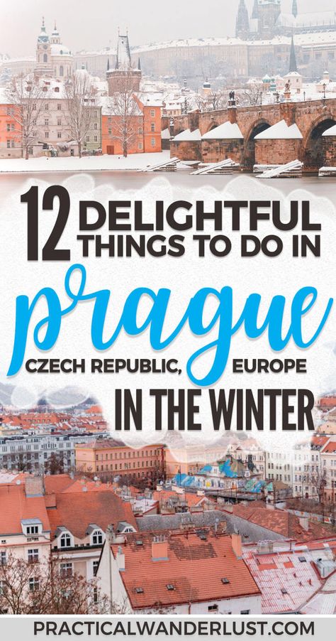 Prague in the winter is a romantic, snowy Christmas fairytale. Plus, the Christmas Markets stay open after New Years! You'll definitely want to Czech out (EYYYY) all of these delightful things to do in Prague in December and January. #EuropeTravel #Prague #WinterTravel Czechia Travel, Christmas Fairytale, Things To Do In Prague, Czech Republic Travel, Winter Travel Destinations, Prague Travel, Budget Friendly Travel, Eastern Europe Travel, Snowy Christmas