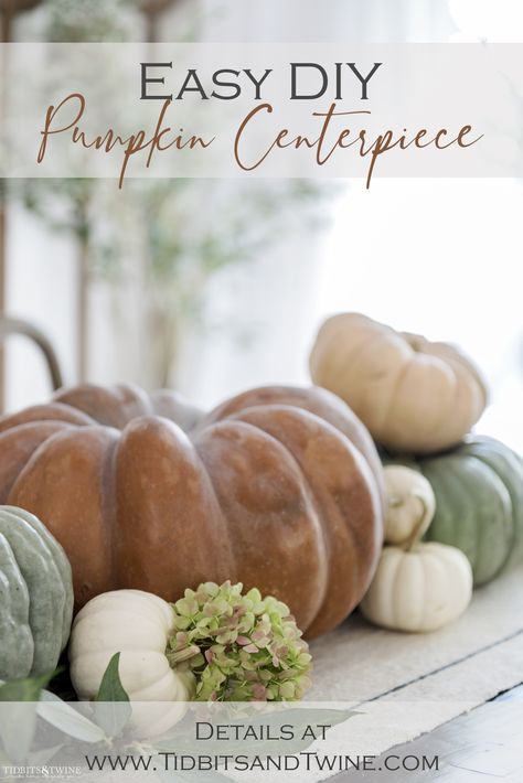 Fall White Pumpkin Wedding Centerpieces, Pumpkin Tabletop Decor, Fall Table Riser Decor, Candles And Pumpkins Centerpieces, Fall Pumpkin Tablescape, Fall Neutral Tablescapes, Real Pumpkin Centerpieces, Real Pumpkin Decor, Indoor Pumpkin Display