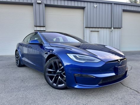 2021 Tesla Model S PLAID for sale. Full Self Driving software is ACTIVE / INCLUDED. Deep Blue. 35,494-miles. $79,000. Nationwide Shipping. Financing. Moving Architecture, Blue Tesla, Tesla Model S Plaid, Tesla Car, Tesla Model S, Vehicles For Sale, Self Driving, Tesla Model, Blue Plaid