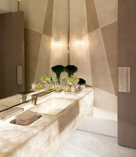 9 Must-Have Powder Room Accessories - Homes N Away Powder Room Accessories, Modern Powder Room Design, Luxury Powder Room, Diy Christmas Room, Contemporary Powder Room, Modern Powder Rooms, Floating Bathroom Vanities, Powder Room Decor, Powder Room Design