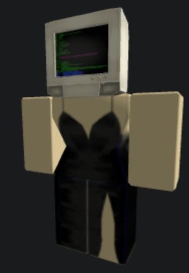 A girl with a tv head and wearing a gown✨📺 Skins Roblox, Tv Head, Avatar Roblox, Roblox Guy, I Want To Cry, Roblox Avatar, A Tv, The Girl Who, A Girl