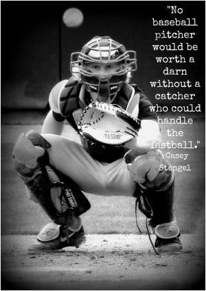 Catcher Quotes, Baseball Crafts, Softball Catcher, Baseball Catcher, Baseball Room, Softball Quotes, Baseball Pitcher, Softball Life, Baseball Quotes