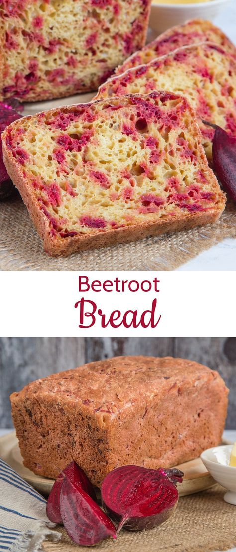 Beet Bread Recipe, Canned Beets Recipe, Beetroot Bread, Beet Bread, Breakfast Baking, Pulp Recipe, Beetroot Recipes, Vegetable Bread, Healthy Bread Recipes