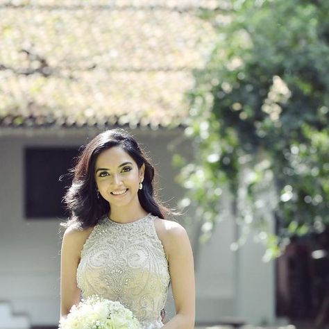 Sajana Wanigasuriya on Instagram: "👀 📸 @beyonddestiny_bd Makeup @bridesbypriyantha Hair @chamothk Bouquet @jayaniflora Dress- @outfitbylee" Sajana Wanigasuriya, Dance Outfits, Makeup, Hair, On Instagram, Quick Saves, Instagram, Make Up