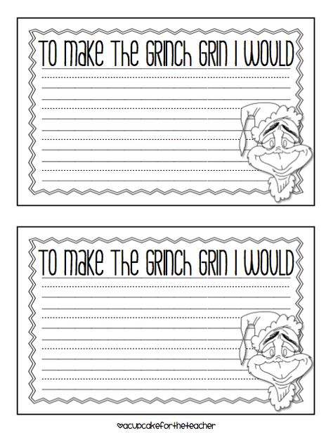 Freebielicious: Grinch Day! Grinch Day, Teaching Holidays, Christmas Lesson, Writing Template, Christmas Teaching, Christmas Writing, 1st Grade Writing, First Grade Writing, Holiday Classroom