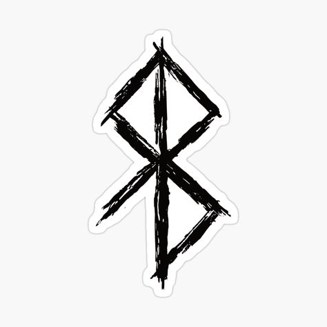 Get my art printed on awesome products. Support me at Redbubble #RBandME: https://www.redbubble.com/i/sticker/Bindrune-Rune-Peace-Symbol-by-Beltschazar/103971663.JCQM3?asc=u Rune For Peace, Forgiveness Symbol, Slavic Tattoo, Symbols Tattoo, Nordic Symbols, Blackout Tattoo, Rune Symbols, Norse Tattoo, Nordic Tattoo