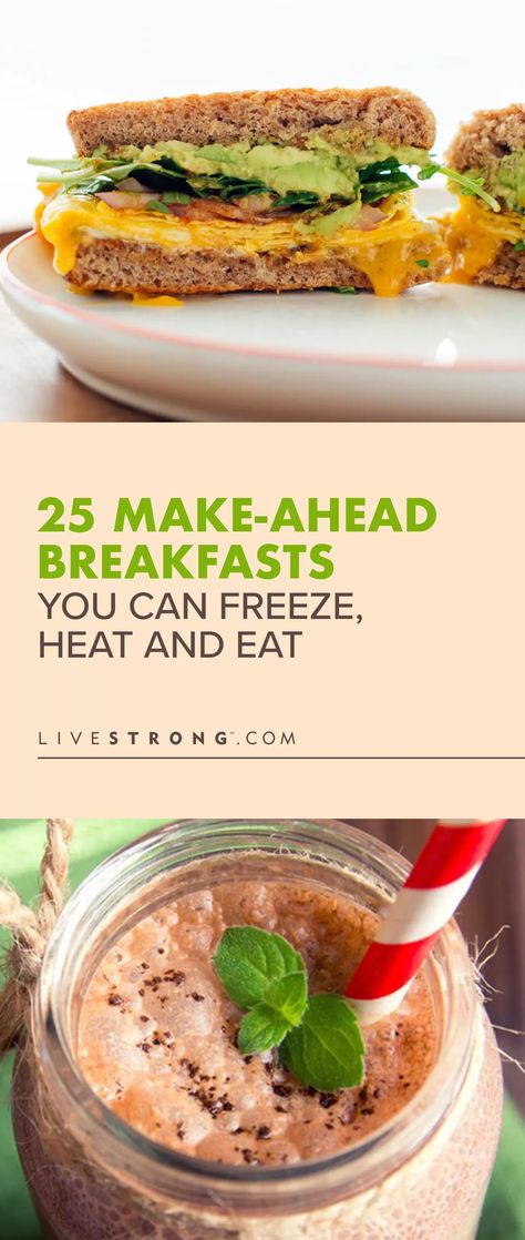 Breakfast You Can Freeze, Canadian Bacon Breakfast, Chocolate Breakfast Smoothie, Pumpkin Pie Breakfast, Breakfast Popsicles, Healthy Make Ahead Breakfast, Low Carb Bagels, High Protein Breakfast Recipes, Veggie Breakfast