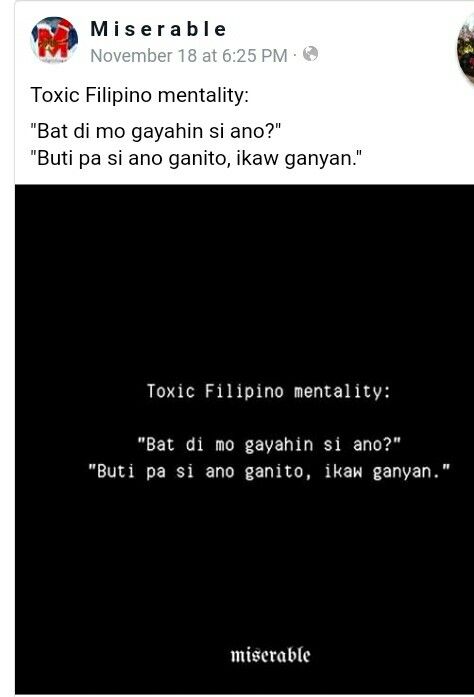 Toxic Filipino Culture Quotes, Toxic Household, Toxic Family Quotes, Hugot Quotes, Culture Quotes, Tagalog Quotes Funny, Tagalog Quotes, Filipino Culture, Toxic Family