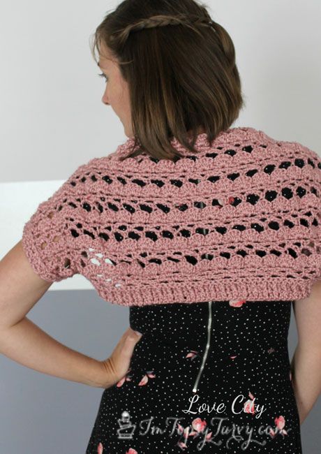 lacy shell stitch shrug pattern Crochet Baby Shrug, Crochet Shrugs, Crochet Shrug Bolero, Shrug Crochet, Crochet Bolero Pattern, Lace Shrug, Gilet Crochet, Crochet Shrug Pattern, Shrug Pattern