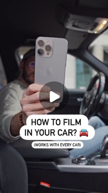 PHOTOGRAPHY TIPS & TRICKS ™ on Instagram: "Car Video Hacks with Phone 😱 📲 By @withgeorgy SAVE this tutorial for the next time you’re driving! Video credits @withgeorgy Tag your friends who should try this 👇 _________________________________________________ 🔹All rights and credits reserved to the respective owner(s) 🔹DM for Credits/Removal _________________________________________________ #mobilevideography #phonehack #videography #phonevideography #phonevideography #behindthescenes #tutorial #behindthescenes #filmmaking #tips #photographytricks #carvideo #videohacks #phonehacks" Car Driving Hacks, Phone Photography Tutorials, Video Hacks, Filmmaking Tips, Driving Video, Instagram Hacks, Take Video, Iphone Video, Perfect Gif